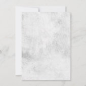 Simple Script Black and White Baby Photo Bedankkaart (Achterkant)