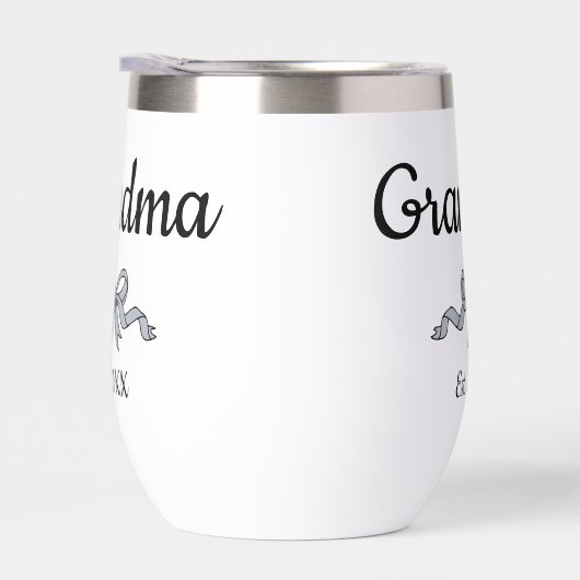 Simple Script Bow Grandma Est. Year (Rechts)