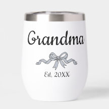 Simple Script Bow Grandma Est. Year