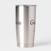 Simple Script Bow Grandma Est. Year Geïsoleerde Drinkbeker (Links)