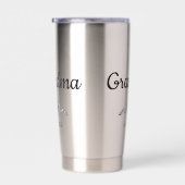 Simple Script Bow Grandma Est. Year Geïsoleerde Drinkbeker (Rechts)