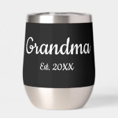 Simple Script Grandma Est.Photo Year Black (Achterkant)