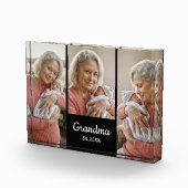  Simple Script Grandma Year Est. 3 Photo Acrylic Fotoblokken (Rechts)