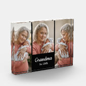  Simple Script Grandma Year Est. 3 Photo Acrylic Fotoblokken (Links)