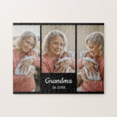  Simple Script Grandma Year Est. 3 Photo Acrylic Legpuzzel (Horizontaal)