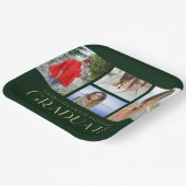 Simple Script Multi Photo Afstudeerder Graduparty Papieren Bordje (Gebogen)