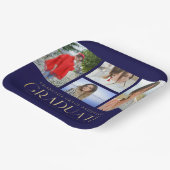 Simple Script Multi Photo Afstudeerder Graduparty Papieren Bordje (Gebogen)