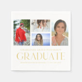 Simple Script Multi Photo Afstudeerder Graduparty Servet (Voorkant)