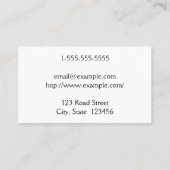 Simple, Script Name Attorney-At-Law Business Card Visitekaartje (Achterkant)