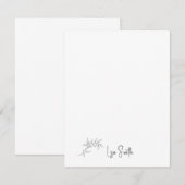Simple Script Name Foliage Bedankkaart (Voorkant / Achterkant)