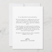 Simple Script Overlay Weddenfoto Bedankkaart (Achterkant)