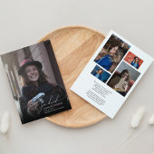 Simple Script Photo Collage Afstuderen Aankondiging