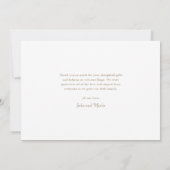 Simple Script Photo Collage Baby Bedankkaart (Achterkant)