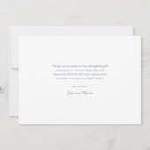 Simple Script Photo Collage Baby Bedankkaart (Achterkant)