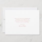 Simple Script Photo Collage Baby Bedankkaart (Achterkant)