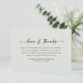 Simple Script Photo Funeral Bedankkaart (Staand voorkant)