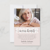 Simple Script Photo Funeral Bedankkaart (Voorkant)