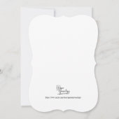 Simple Script Pregnancy AnnounBaby shower Kaart (Achterkant)