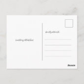 Simple Script Wedding Response RSVP Card Briefkaar Briefkaart (Achterkant)