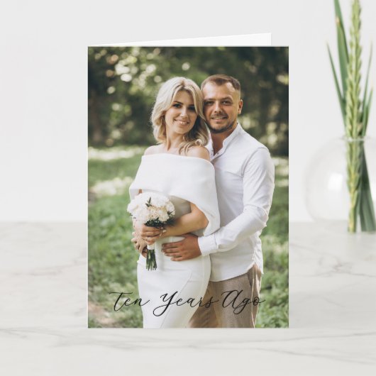 Simple Scripty 10e Jubileum - 10 jaar geleden Kaart (Voorkant)