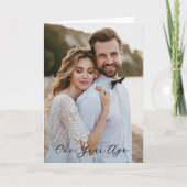 Simple Scripty First Jubileum - een jaar geleden Kaart (Voorkant)