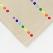 Simple Seven Chakra Line Fleece Blanket (Hoek)