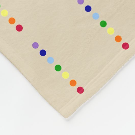 Simple Seven Chakra Line Fleece Blanket Deken (Hoek)