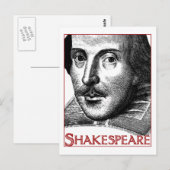Simple Shakespeare Logo Briefkaart (Voorkant / Achterkant)