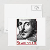 Simple Shakespeare Logo Briefkaart (Voorkant / Achterkant)