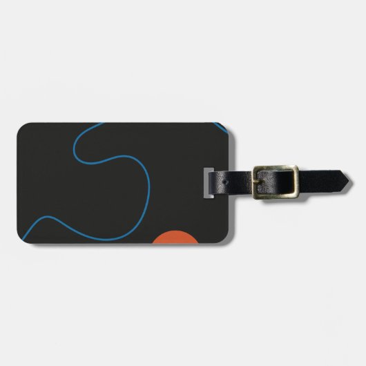 Simple Shapes, Mid Century Art Bagagelabel (Voorkant horizontaal)