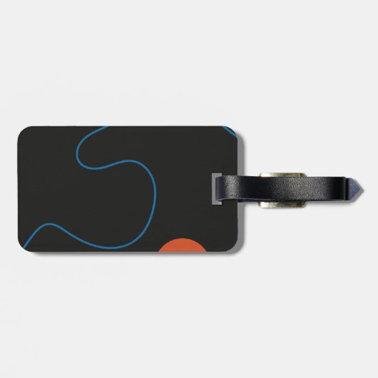 Simple Shapes, Mid Century Art Bagagelabel (Achterkant horizontaal)