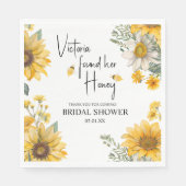 Simple She’s Found Her Honey Bee Bridal Shower Servet (Voorkant)
