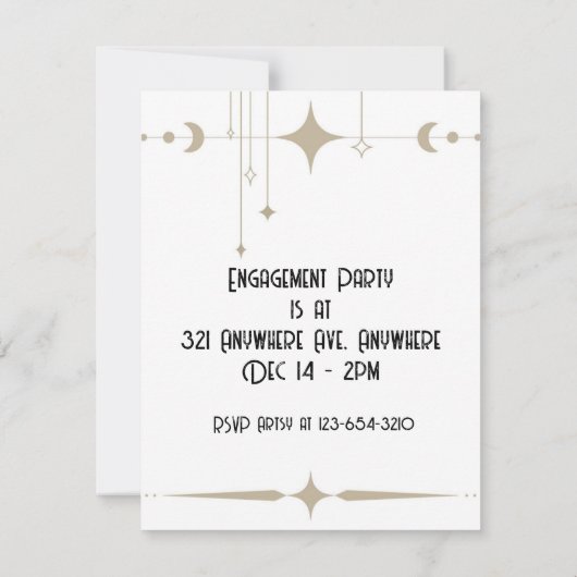 Simple Shimmer Kaart (Achterkant)