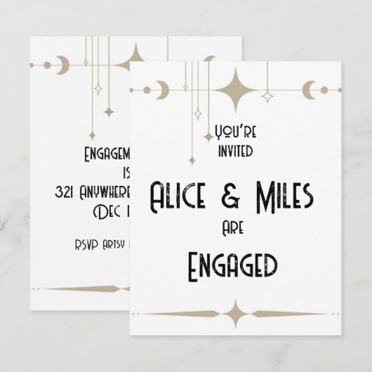 Simple Shimmer Kaart (Voorkant / Achterkant)