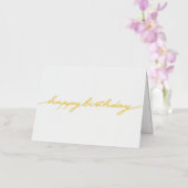 Simple Shiny Happy Birthday Folie Wenskaart (Orchidee)