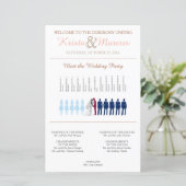 Simple Silhouettes Wedding Program (Staand voorkant)
