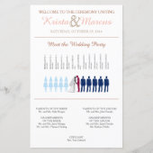 Simple Silhouettes Wedding Program (Voorkant)