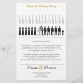 Simple Silhouettes Wedding Program (Achterkant)