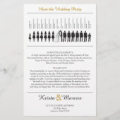 Simple Silhouettes Wedding Program (Achterkant)