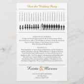 Simple Silhouettes Wedding Program (Achterkant)