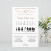 Simple Silhouettes Wedding Program (Staand voorkant)