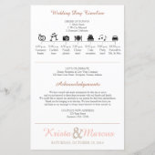 Simple Silhouettes Wedding Program (Achterkant)