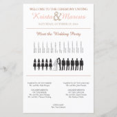 Simple Silhouettes Wedding Program (Voorkant)