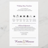 Simple Silhouettes Wedding Program (Achterkant)