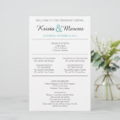 Simple Silhouettes Wedding Program (Staand voorkant)