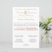 Simple Silhouettes Wedding Program (Staand voorkant)