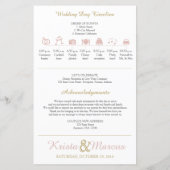 Simple Silhouettes Wedding Program (Achterkant)