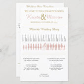 Simple Silhouettes Wedding Program (Voorkant / Achterkant)
