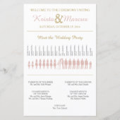Simple Silhouettes Wedding Program (Voorkant)