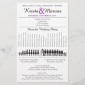 Simple Silhouettes Wedding Program Flyer-11 (Voorkant)